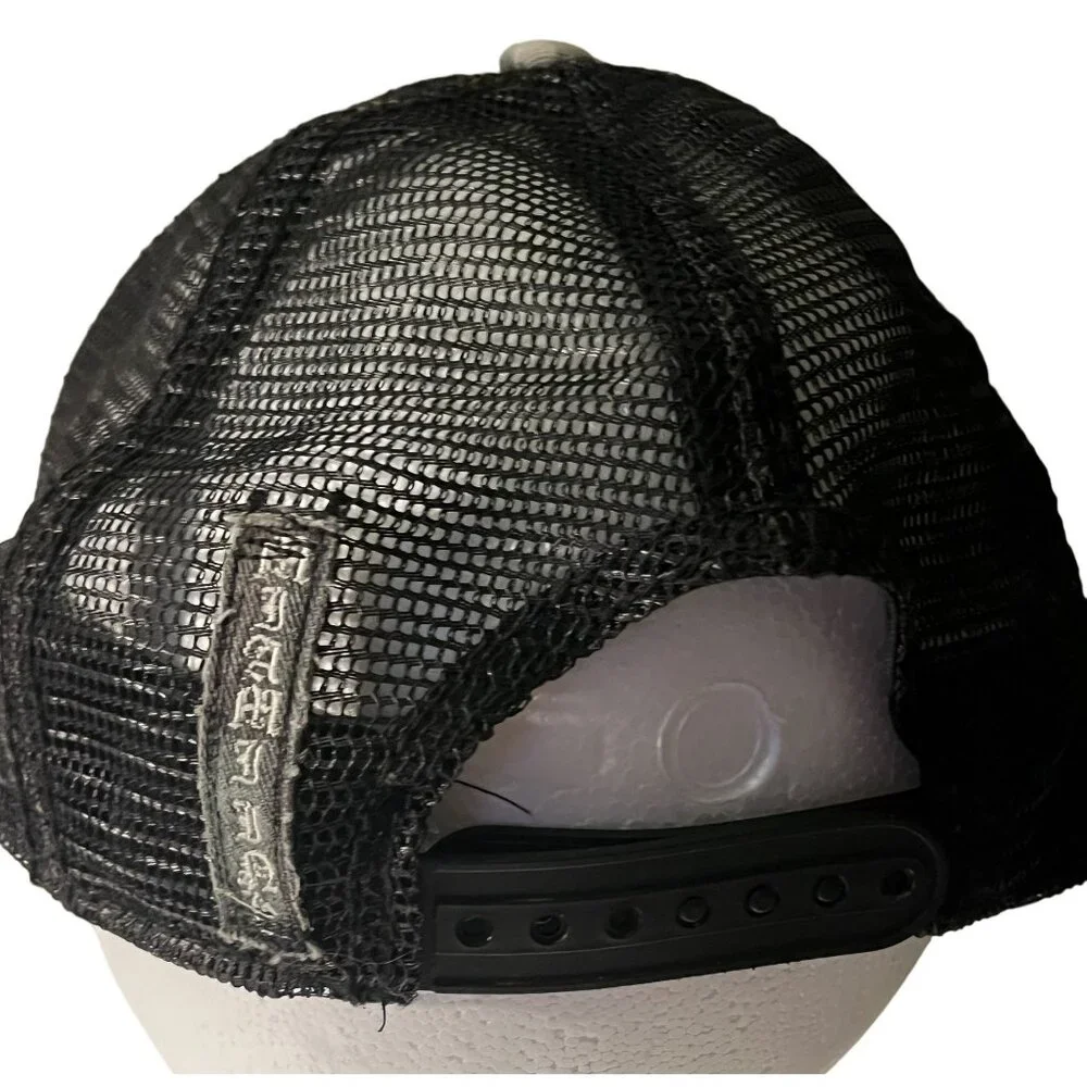 Miami Ink Embroidered Camo Y2K Wings Knife Heart Snap Back Baseball Cap Vintage - Picture 7 of 14